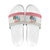 Azerbaijan Christmas Slide Sandals with Baku Skyline Azerbaijan Flag and Red Green Snowflake Pattern Design - Wonder Print Shop