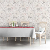 Azerbaijan Christmas Tablecloth with Baku Skyline Azerbaijan Flag and Red Green Snowflake Pattern Design - Wonder Print Shop