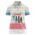 Azerbaijan Christmas Women Polo Shirt with Baku Skyline Azerbaijan Flag and Red Green Snowflake Pattern Design - Wonder Print Shop