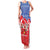 Slovakia Christmas Family Matching Tank Maxi Dress and Hawaiian Shirt with Santa and Dancers by Campfire Snowy Mountains and Red Blue Snowflake Pattern Design - Wonder Print Shop