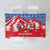 Slovakia Christmas Tablecloth with Santa and Dancers by Campfire Snowy Mountains and Red Blue Snowflake Pattern Design - Wonder Print Shop