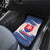 Slovakia Christmas Car Mats with Bear Holding Tree Gingerbread Cookies and Red Blue Snowflake Pattern Design - Wonder Print Shop