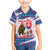 Slovakia Christmas Family Matching Mermaid Dress and Hawaiian Shirt with Bear Holding Tree Gingerbread Cookies and Red Blue Snowflake Pattern Design - Wonder Print Shop