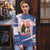 Slovakia Christmas Ugly Christmas Sweater with Bear Holding Tree Gingerbread Cookies and Red Blue Snowflake Pattern Design - Wonder Print Shop