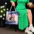 Slovakia Christmas Tote Bag with Bear Holding Tree Gingerbread Cookies and Red Blue Snowflake Pattern Design - Wonder Print Shop
