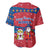 Korea Christmas Baseball Jersey with Santa in Hanbok Tiger Character and Traditional Mask Pattern Design - Wonder Print Shop