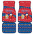 Korea Christmas Car Mats with Santa in Hanbok Tiger Character and Traditional Mask Pattern Design - Wonder Print Shop
