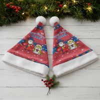 Korea Christmas Santa Hat with Santa in Hanbok Tiger Character and Traditional Mask Pattern Design - Wonder Print Shop