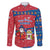 Korea Christmas Family Matching Long Sleeve Bodycon Dress and Hawaiian Shirt with Santa in Hanbok Tiger Character and Traditional Mask Pattern Design - Wonder Print Shop