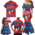 Korea Christmas Family Matching Mermaid Dress and Hawaiian Shirt with Santa in Hanbok Tiger Character and Traditional Mask Pattern Design - Wonder Print Shop