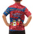 Korea Christmas Family Matching Off Shoulder Short Dress and Hawaiian Shirt with Santa in Hanbok Tiger Character and Traditional Mask Pattern Design - Wonder Print Shop
