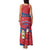 Korea Christmas Family Matching Tank Maxi Dress and Hawaiian Shirt with Santa in Hanbok Tiger Character and Traditional Mask Pattern Design - Wonder Print Shop
