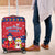 Korea Christmas Luggage Cover with Santa in Hanbok Tiger Character and Traditional Mask Pattern Design - Wonder Print Shop