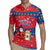 Korea Christmas Rugby Jersey with Santa in Hanbok Tiger Character and Traditional Mask Pattern Design - Wonder Print Shop