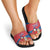Korea Christmas Slide Sandals with Santa in Hanbok Tiger Character and Traditional Mask Pattern Design - Wonder Print Shop
