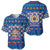 Korea Christmas Baseball Jersey with Bear in Hanbok National Emblem and Traditional Boat Pattern Design - Wonder Print Shop