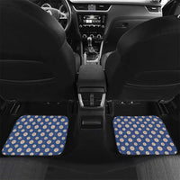 Korea Christmas Car Mats with Bear in Hanbok National Emblem and Traditional Boat Pattern Design - Wonder Print Shop