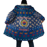 Korea Christmas Cloak with Bear in Hanbok National Emblem and Traditional Boat Pattern Design - Wonder Print Shop