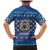 Korea Christmas Family Matching Mermaid Dress and Hawaiian Shirt with Bear in Hanbok National Emblem and Traditional Boat Pattern Design - Wonder Print Shop