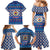 Korea Christmas Family Matching Mermaid Dress and Hawaiian Shirt with Bear in Hanbok National Emblem and Traditional Boat Pattern Design - Wonder Print Shop