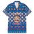 Korea Christmas Family Matching Mermaid Dress and Hawaiian Shirt with Bear in Hanbok National Emblem and Traditional Boat Pattern Design - Wonder Print Shop