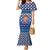 Korea Christmas Family Matching Mermaid Dress and Hawaiian Shirt with Bear in Hanbok National Emblem and Traditional Boat Pattern Design - Wonder Print Shop