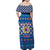 Korea Christmas Family Matching Off Shoulder Maxi Dress and Hawaiian Shirt with Bear in Hanbok National Emblem and Traditional Boat Pattern Design - Wonder Print Shop