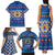 Korea Christmas Family Matching Tank Maxi Dress and Hawaiian Shirt with Bear in Hanbok National Emblem and Traditional Boat Pattern Design - Wonder Print Shop