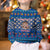 Korea Christmas Kid Ugly Christmas Sweater with Bear in Hanbok National Emblem and Traditional Boat Pattern Design - Wonder Print Shop