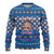 Korea Christmas Ugly Christmas Sweater with Bear in Hanbok National Emblem and Traditional Boat Pattern Design - Wonder Print Shop