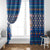 Korea Christmas Window Curtain with Bear in Hanbok National Emblem and Traditional Boat Pattern Design - Wonder Print Shop