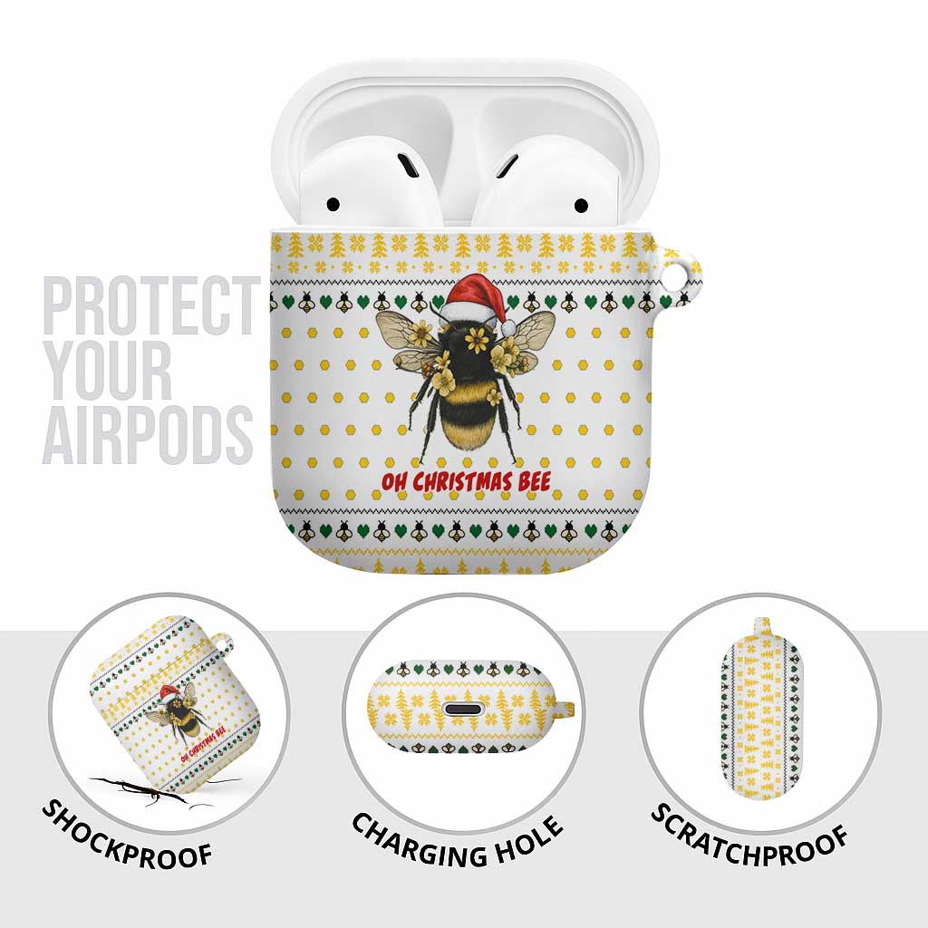 Oh Christmas Bee Bee Christmas AirPods Case Xmas Holiday Patterns - Wonder Print Shop