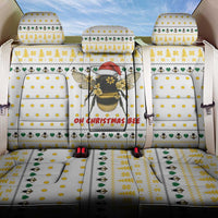 Oh Christmas Bee Bee Christmas Back Car Seat Cover Xmas Holiday Patterns - Wonder Print Shop