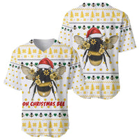 Oh Christmas Bee Bee Christmas Baseball Jersey Xmas Holiday Patterns - Wonder Print Shop
