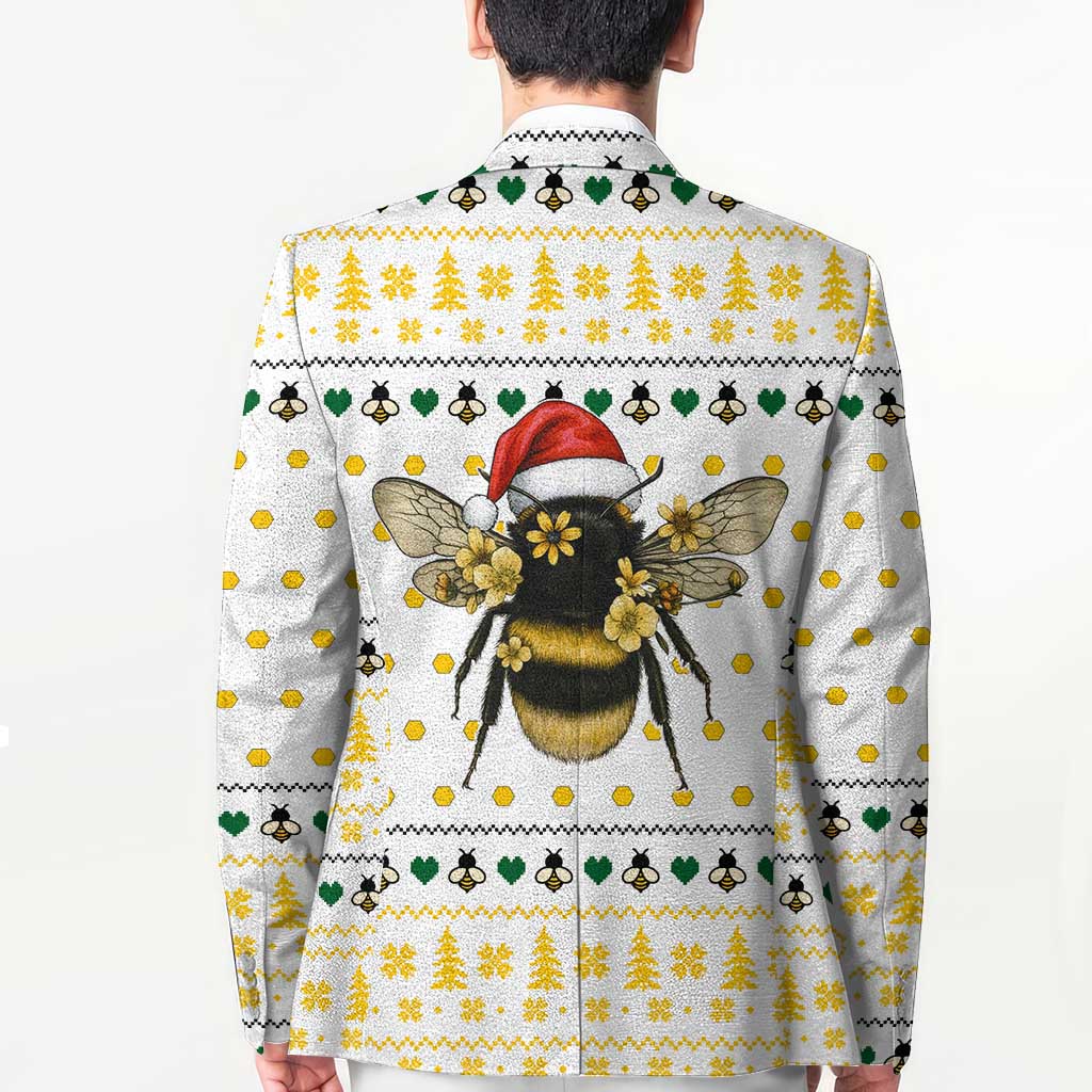 Oh Christmas Bee Bee Christmas Blazer Xmas Holiday Patterns - Wonder Print Shop