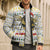Oh Christmas Bee Bee Christmas Bomber Puffer Jacket Xmas Holiday Patterns - Wonder Print Shop