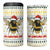 Oh Christmas Bee Bee Christmas 4 in 1 Can Cooler Tumbler Xmas Holiday Patterns - Wonder Print Shop