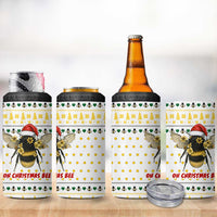 Oh Christmas Bee Bee Christmas 4 in 1 Can Cooler Tumbler Xmas Holiday Patterns - Wonder Print Shop