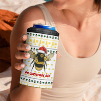 Oh Christmas Bee Bee Christmas 4 in 1 Can Cooler Tumbler Xmas Holiday Patterns - Wonder Print Shop