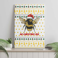 Oh Christmas Bee Bee Christmas Canvas Wall Art Xmas Holiday Patterns - Wonder Print Shop