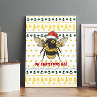 Oh Christmas Bee Bee Christmas Canvas Wall Art Xmas Holiday Patterns - Wonder Print Shop