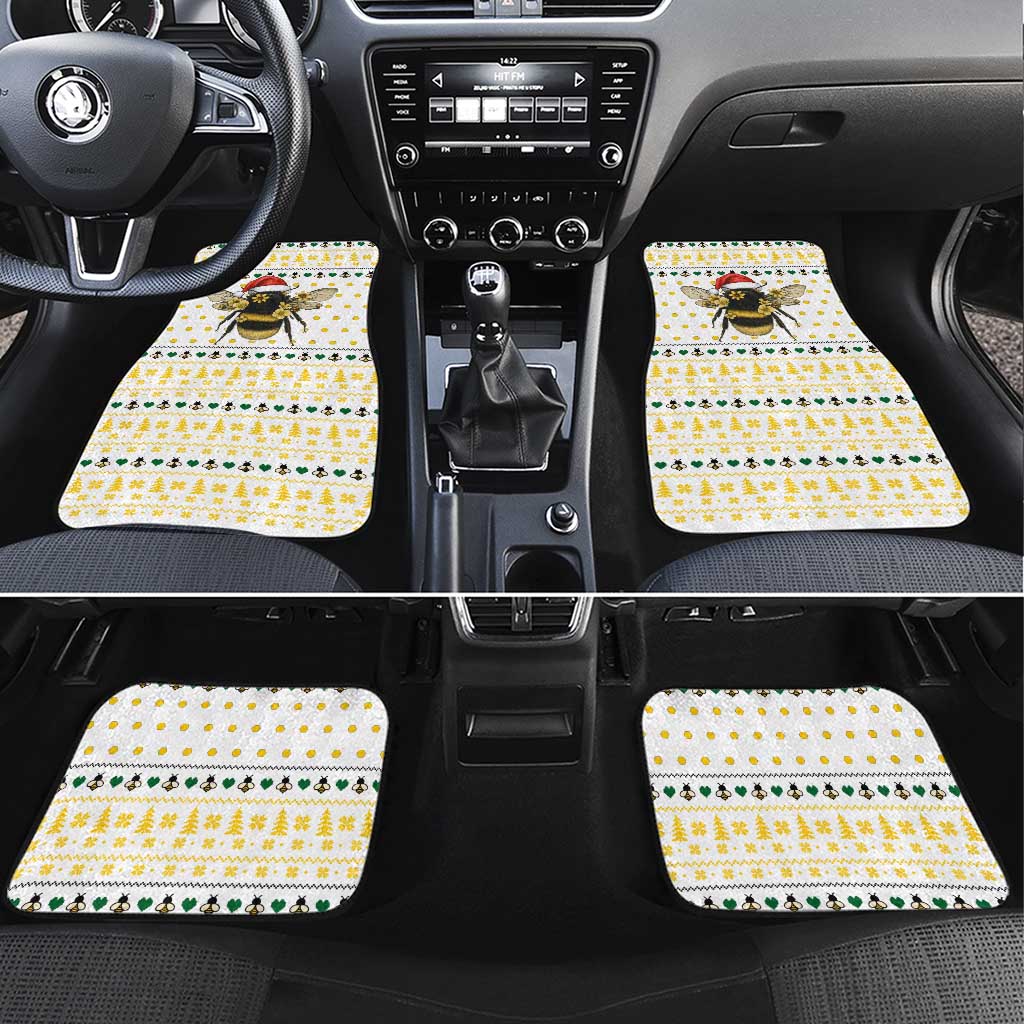 Oh Christmas Bee Bee Christmas Car Mats Xmas Holiday Patterns - Wonder Print Shop
