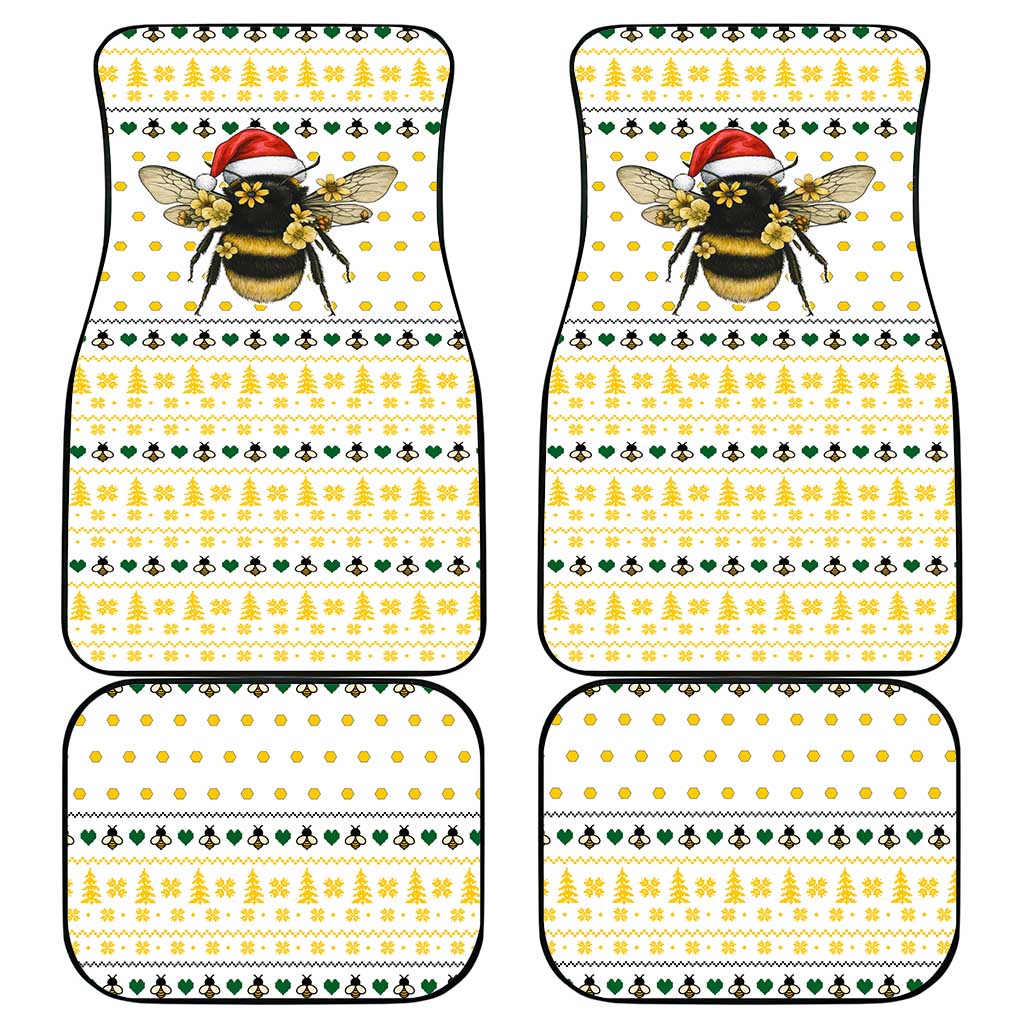 Oh Christmas Bee Bee Christmas Car Mats Xmas Holiday Patterns - Wonder Print Shop
