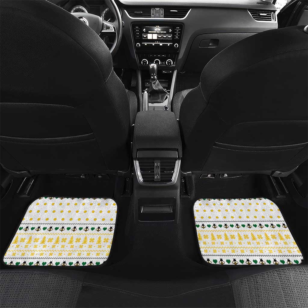 Oh Christmas Bee Bee Christmas Car Mats Xmas Holiday Patterns - Wonder Print Shop