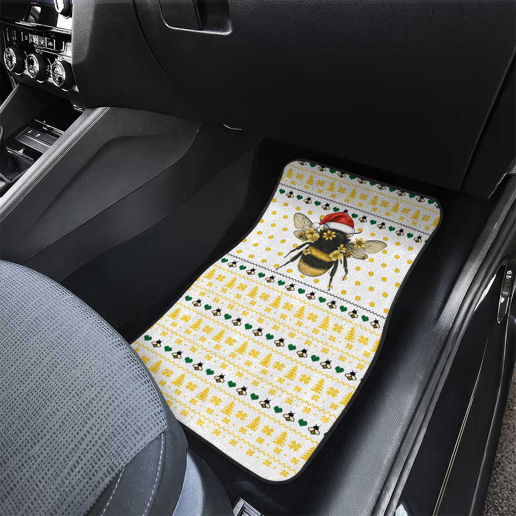 Oh Christmas Bee Bee Christmas Car Mats Xmas Holiday Patterns - Wonder Print Shop