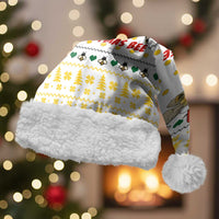 Oh Christmas Bee Bee Christmas Santa Hat Xmas Holiday Patterns - Wonder Print Shop