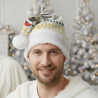 Oh Christmas Bee Bee Christmas Santa Hat Xmas Holiday Patterns - Wonder Print Shop