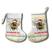 Oh Christmas Bee Bee Christmas Stocking Xmas Holiday Patterns - Wonder Print Shop
