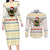 Oh Christmas Bee Bee Christmas Couples Matching Long Sleeve Bodycon Dress and Long Sleeve Button Shirt Xmas Holiday Patterns - Wonder Print Shop