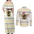 Oh Christmas Bee Bee Christmas Couples Matching Off Shoulder Maxi Dress and Long Sleeve Button Shirt Xmas Holiday Patterns - Wonder Print Shop